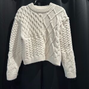 H&M Cream Cable Knit Sweater